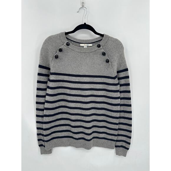 Boden Sweaters - Boden Nautical style striped sweater black/ Gray Size Medium